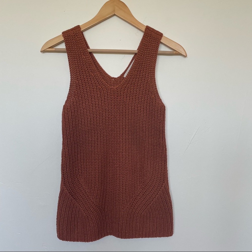 LOFT Shaker Knit Sleeveless Sweater XS